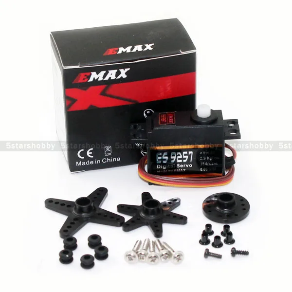 

EMAX ES9257 MICRO DIGITAL 3D задний сервопривод 2,5 кг/0,05 сек для вертолета 450 500