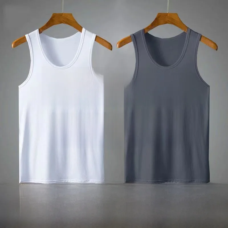 Pure Cotton 99 Boys Basketball Gymnastics Sleeveless T-Shirt Fashionable Crossbar Sports Top round Neck  Color Summer Wear