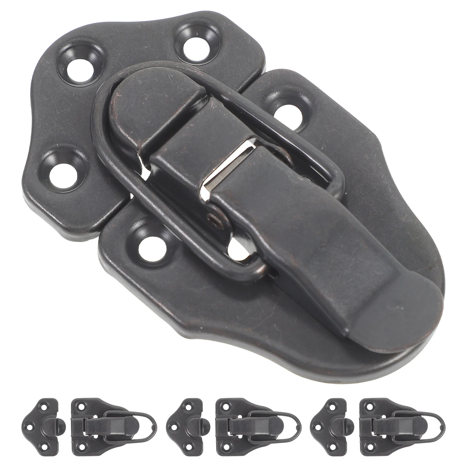 

4pcs Metal Box Lock Hinge Hasp Latch Buckle For Jewelry Cabinet Diy Storage Heavy Duty Door Lock Hardware Fitting Clasp