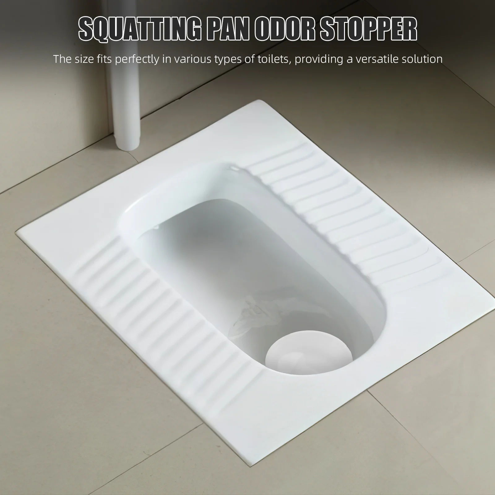 

Odor Blocker Toilet Deodorizer Durable Easy Clean Sealing Design Squatting Pan Odor Blocking Lid Toilet Sealing Deodorizer