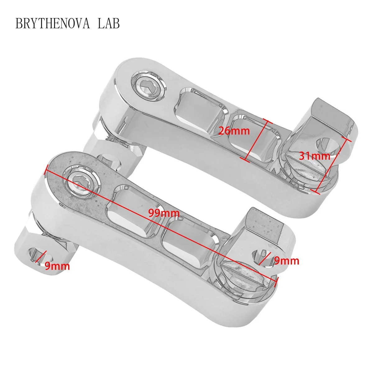 Motorcycle Adjustable Passenger Footpegs Highway Pegs Male Mount Peg Foot Clamp Support Extensions Bracket for B