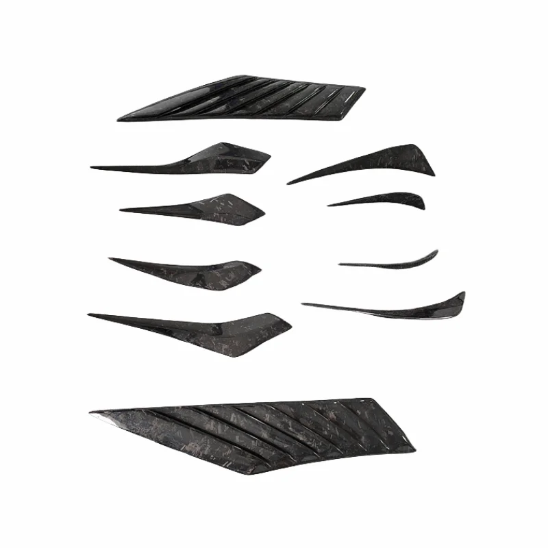 

EB style carbon fiber forged pattern with front spoiler, rear bumper lip, fender vent and side skirt body kit for BMW I8