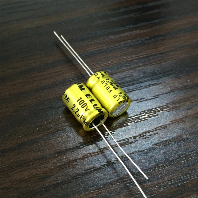 10pcs 2.2uF 100V ELUM NP 8x11.5mm 100V2.2uF Bipolar Aluminum Electrolytic Capacitor