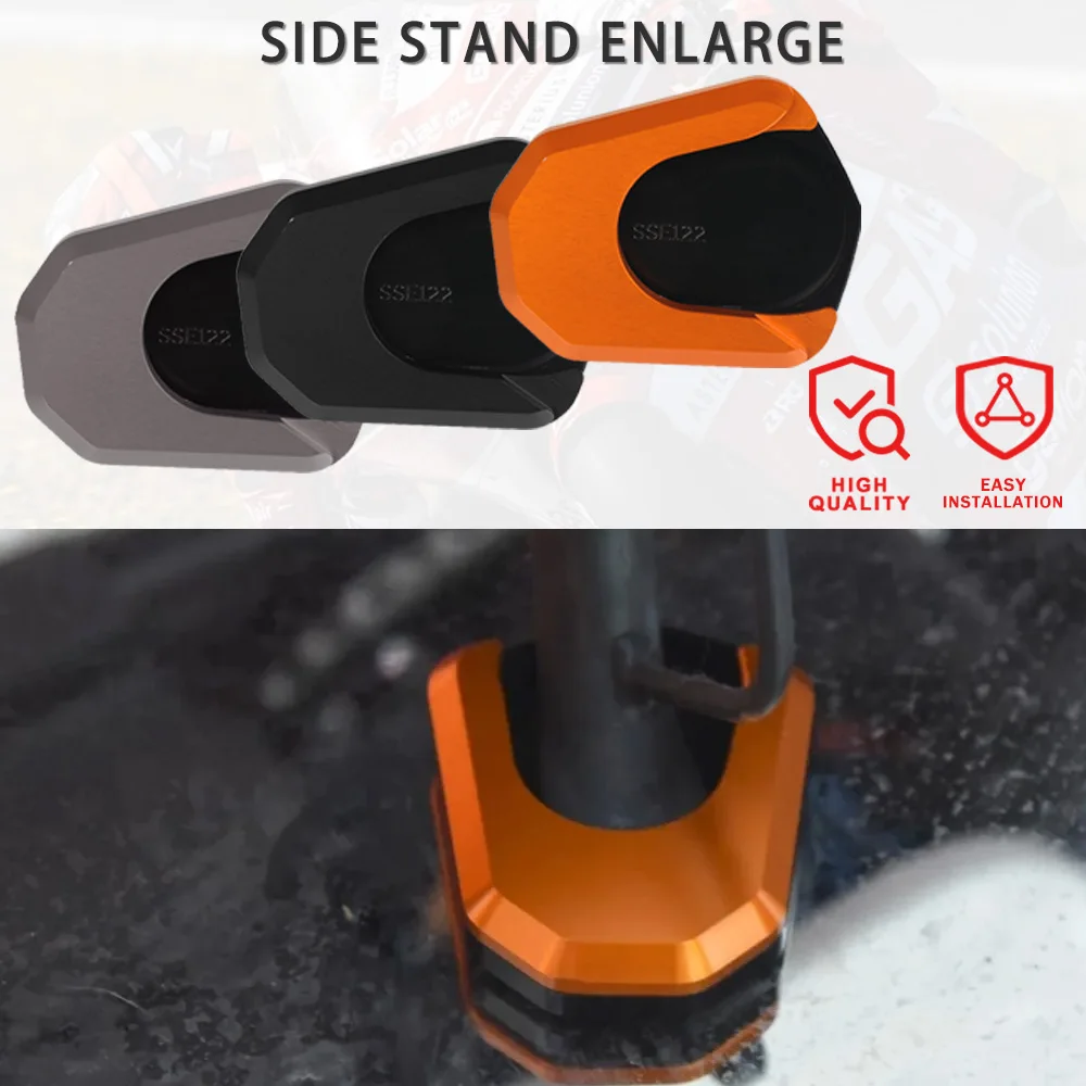 

Motorcycle Accessories CNC Aluminium Side Stand Enlarge Kickstand Extension FOR 390 250 Adventure ADV 2019 2020 2021 2022 2023