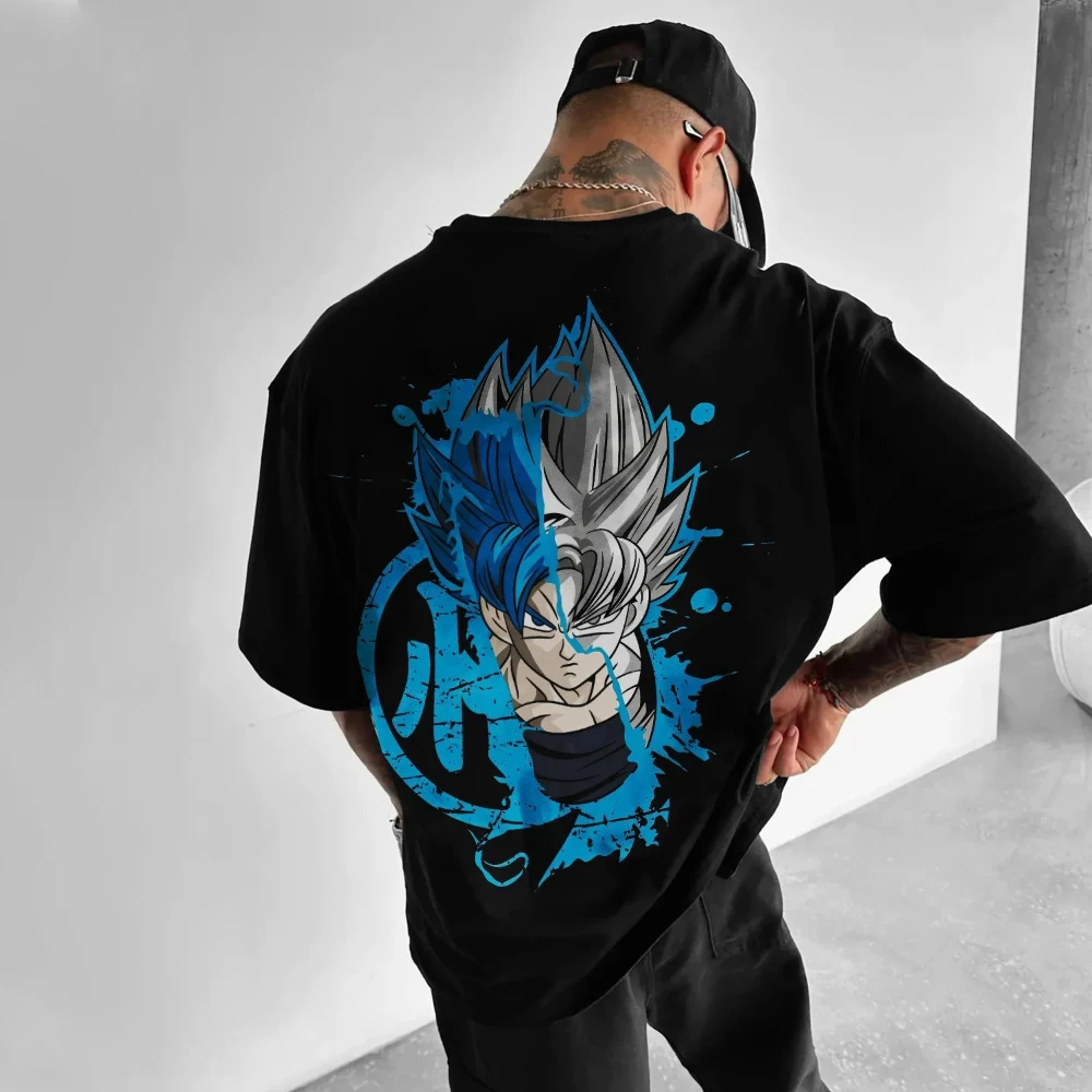 

Мужская и женская футболка Dragon Ball Son Goku, брендовая дизайнерская футболка с рисунком аниме, летняя весенняя футболка с короткими рукавами для мальчиков, одежда для родителей и детей