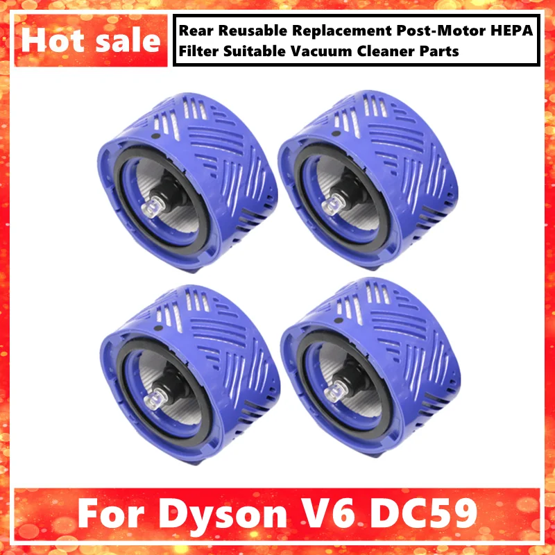 Rear Reusable Replacement Post-Motor HEPA Filter Suitable for Dyson V6 DC59 Vacuum Cleaner Parts