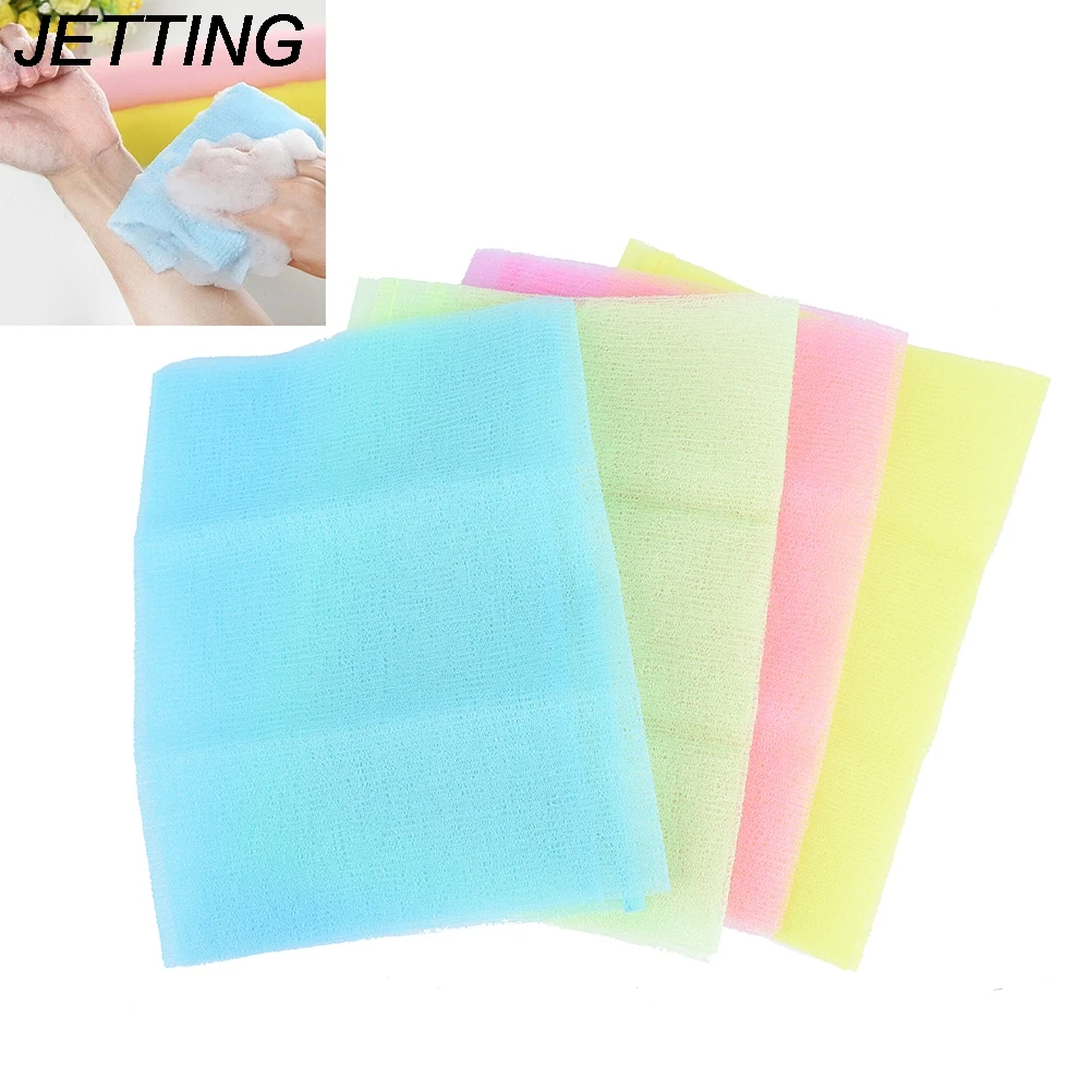 New Nylon Japanese Exfoliating Beauty Skin Bath Shower Wash Cloth Towel Back Scrub Body Cleaning Washing Sponges & Scrubbers
