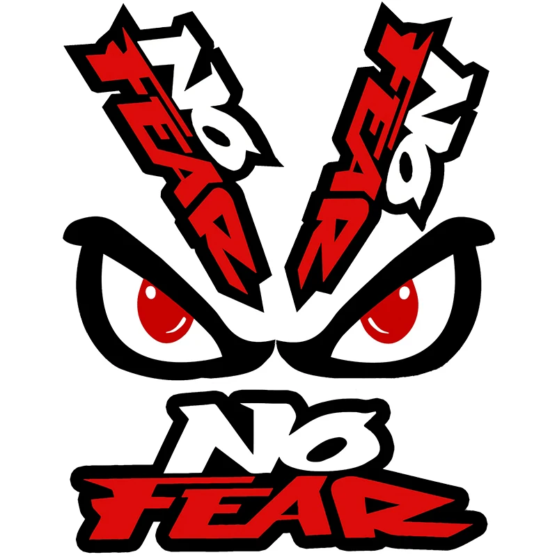RuleMylife NO FEAR Eyes Creativity Funny Vinyl Decal Car Motorcycle Stickers Anime Cute Car Accessories Decoration