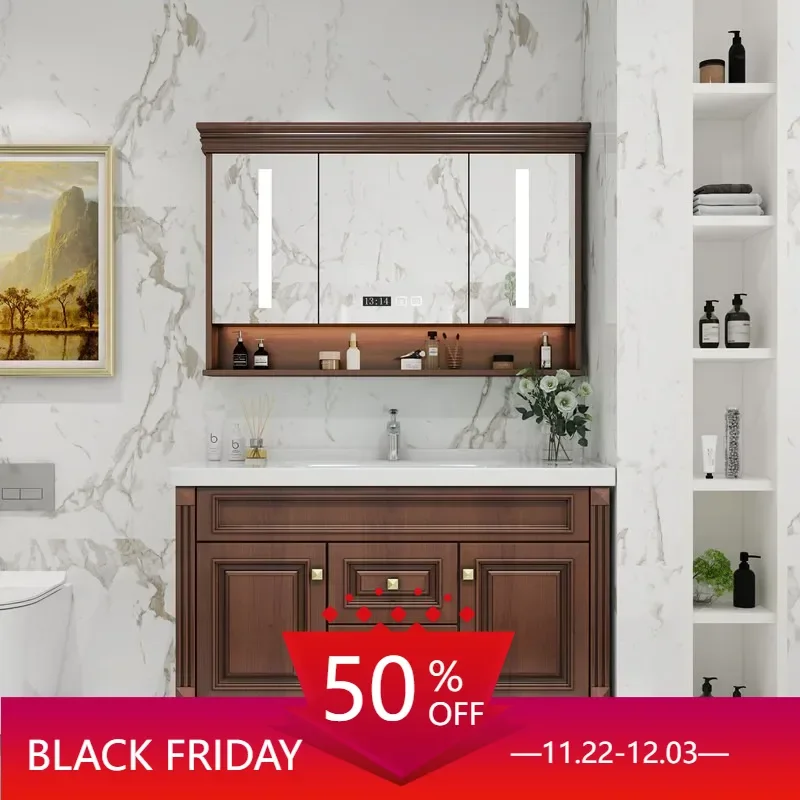 Bathroom Vanity Drawer Sink Luxury Cabinet Corner Column Storage Wall Pharmacy Medicine Washbasin Space Saving Base mobile bagno