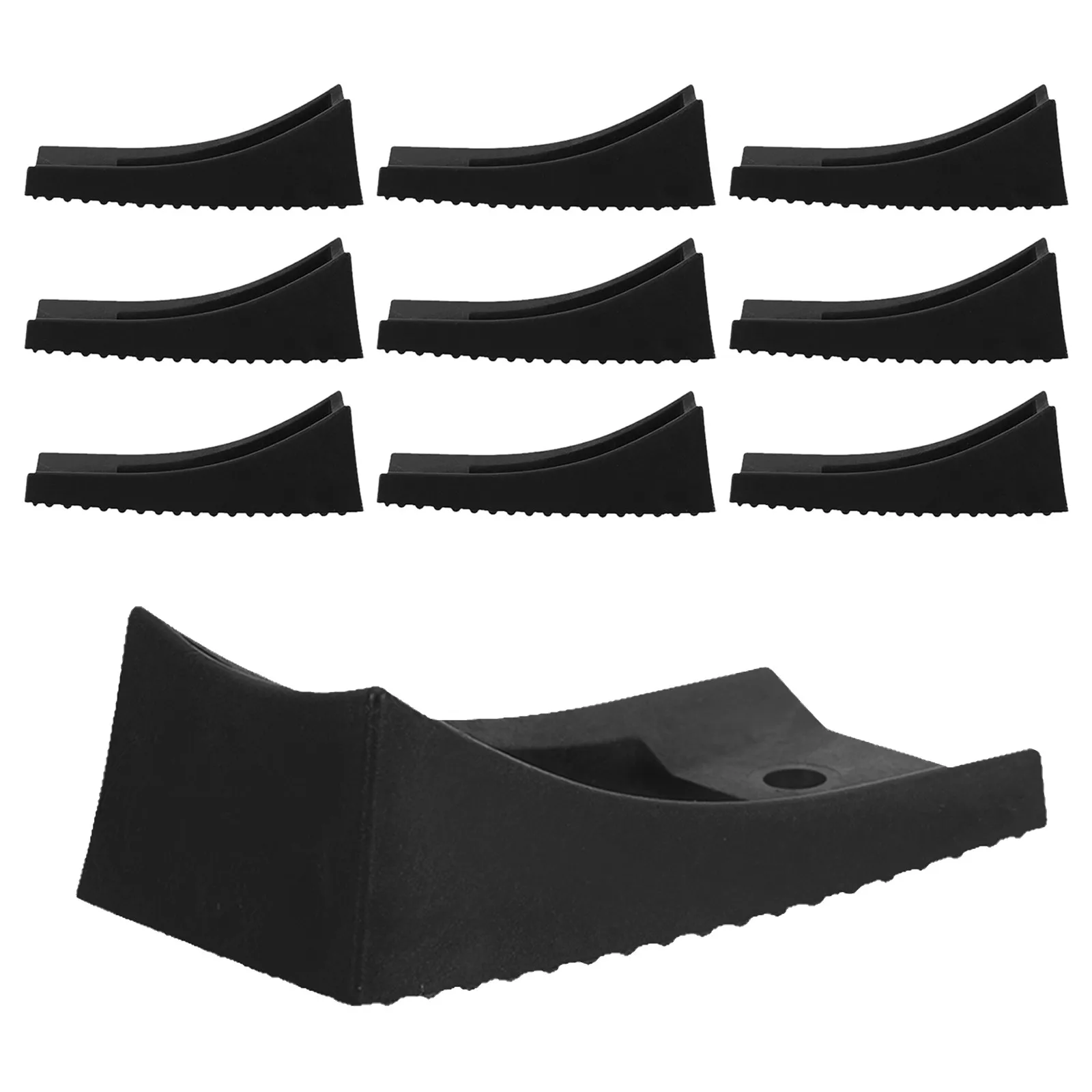 10Pcs Flat Tube Chair Leg Pads for 4Cm Wide Pipe Office Chair Anti Tilt Sled Base Stabilizer Feet Floor Safe Non Scratch