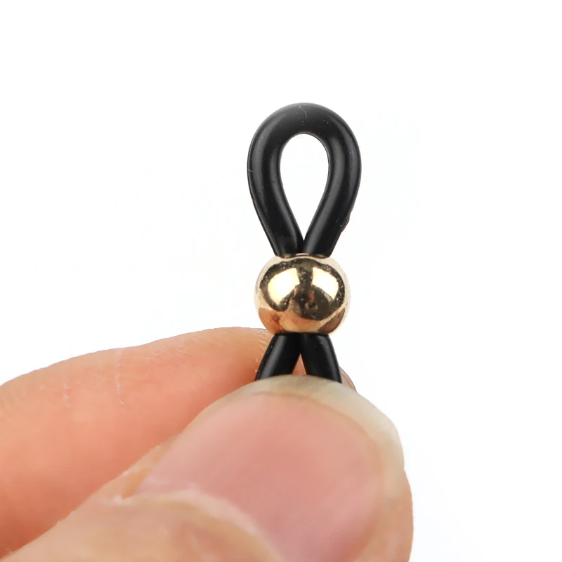 50pcs Adjustable Anti-Slip Eyeglass Chain Ends Retainer Silicone Glasses Ring Strap Spectacle End Connectors Eyewear Accessories