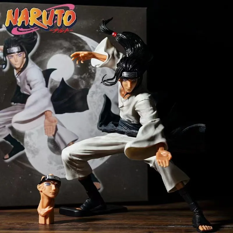 

23cm Anime Naruto Shippuden GK Hyuga Neji Model Action Figure PVC Statue Figma Ornaments Collectible For Children Toys Gift