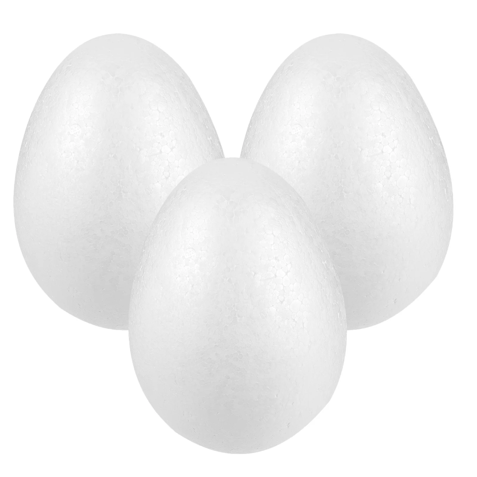 3 stuks decoratieve paaseieren, lichtgewicht, onbreekbaar schuim, ambachtelijke eieren, glad oppervlak voor kinderen, schilderen, vakantiedecoratie