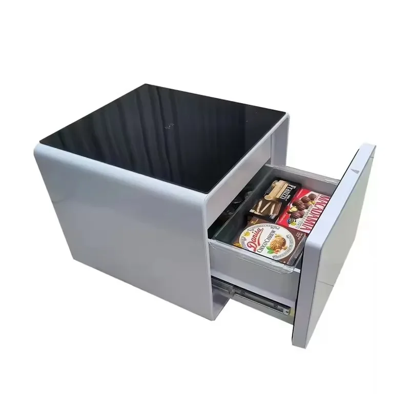 Modern smart furniture coffee Charging Refrigerant R600a table with fridge refrigerator