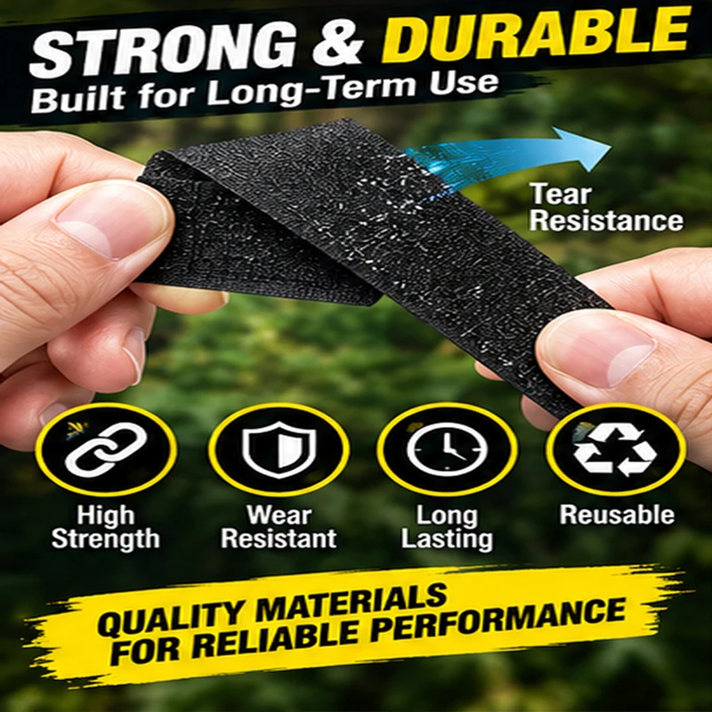 10pcs Reusable Hook Loop Cable Ties Adjustable Nylon Cord Straps Self-Gripping Wire Organizer Fasteners Cable Management