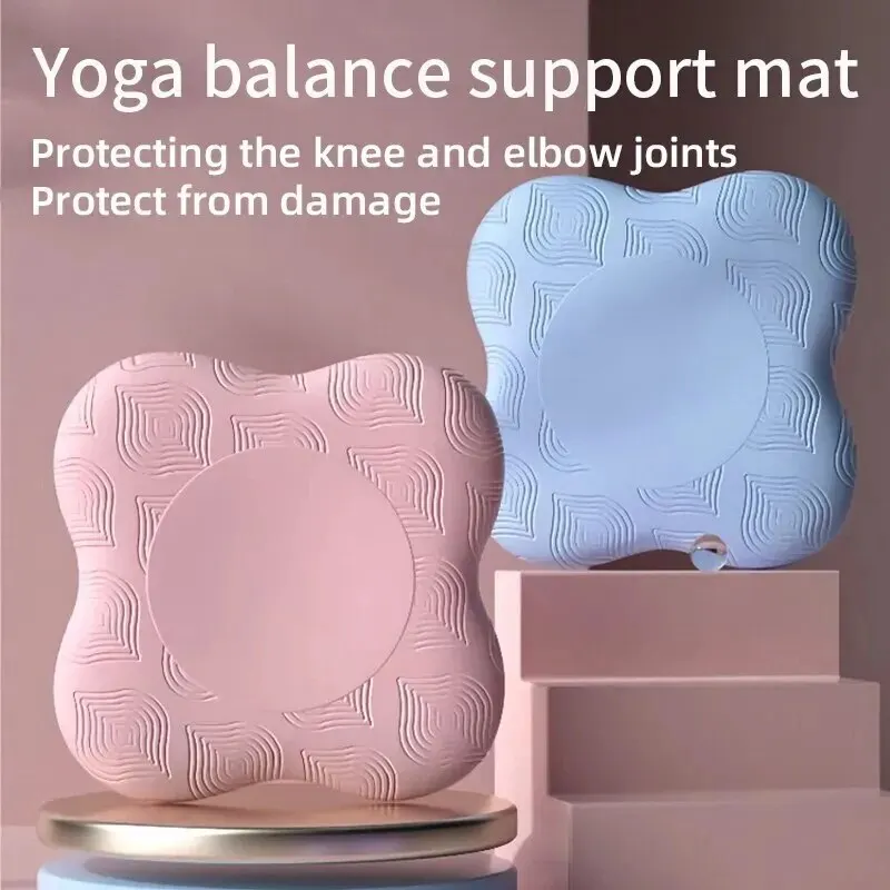 TPE Thickened Anti Slip Yoga Kneeling Pad Knee Pad Soft Flat Support Pad Slow Rebound Non-slip Pad Sports Fitness Mat