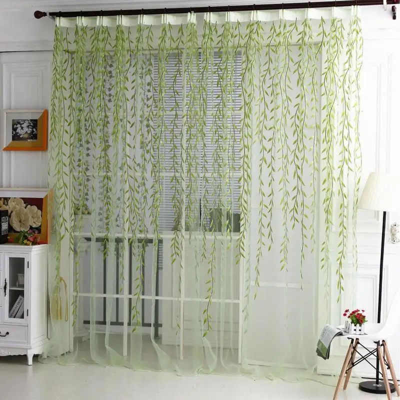 Willow Voile Curtains Cute And Smooth Window Curtains Pretty Curtains With Tulle Design Durable Drapes