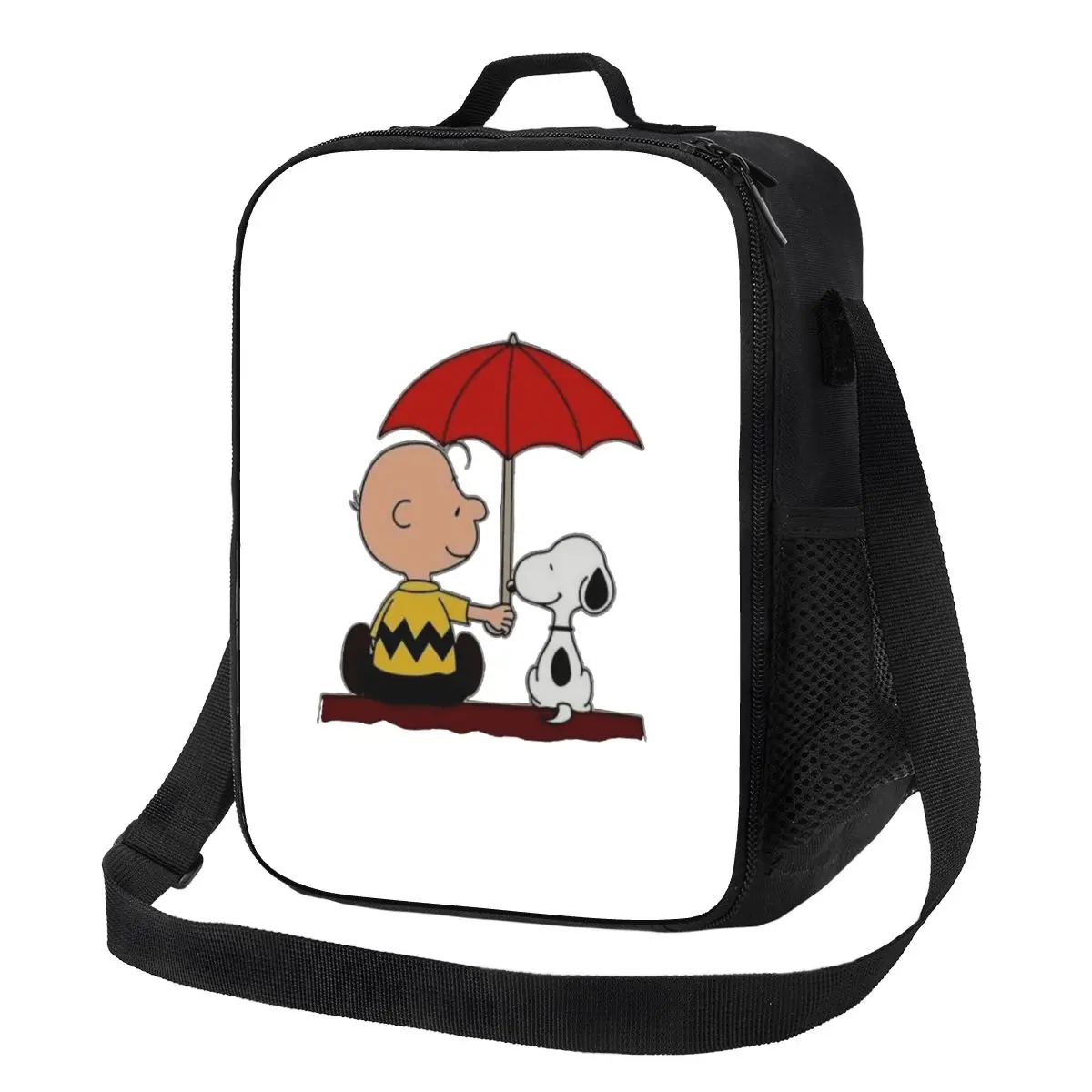 

Custom S-snoopys Animatd Cartoon Insulated Lunch Bags for Women Portable Thermal Cooler Food Bento Box Kids School Children