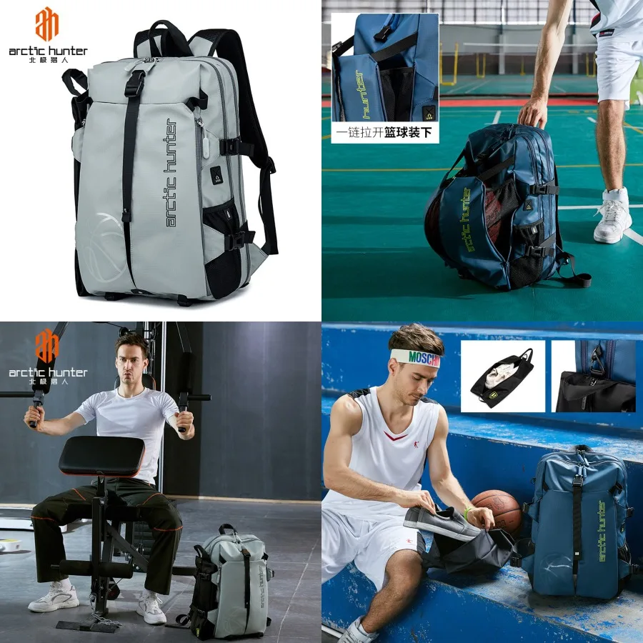 

【Новый стиль】- новые товары: водонепроницаемый баскетбольный рюкзак, повседневная сумка для активного отдыха, сумка для обуви, рюкзак большой вместимости, спортивный рюкзак для фитнеса и путешествий.