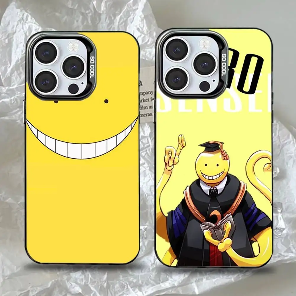 

Assassination Classroom Phone Case For iPhone 16,15,14,13,12,11,Pro,Max,Plus,Mini,XS,SE Anti Fall Black Matte Hard Bumper