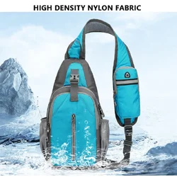 Outdoor leisure slanted shoulder bag, sports waterproof backpack, suitable for both men and women, mobile phone storage bag