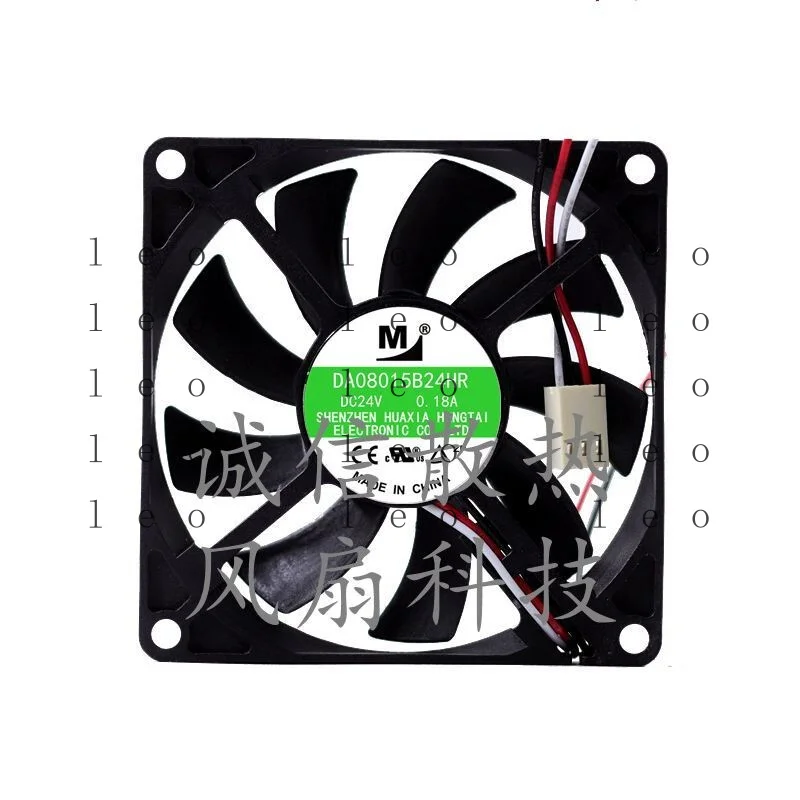

DD 1 pcs YM M Fan DA08015B24HR DC24V 0.18A 8CM 80X80X15MM 3 wire cooling fan