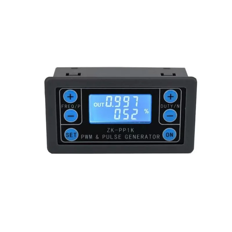 ZK-PP1K Dual Mode LCD PWM Signal Generator 1-Channel 1Hz-150KHz PWM Pulse Frequency Duty Cycle Adjustable Square Wave Generator