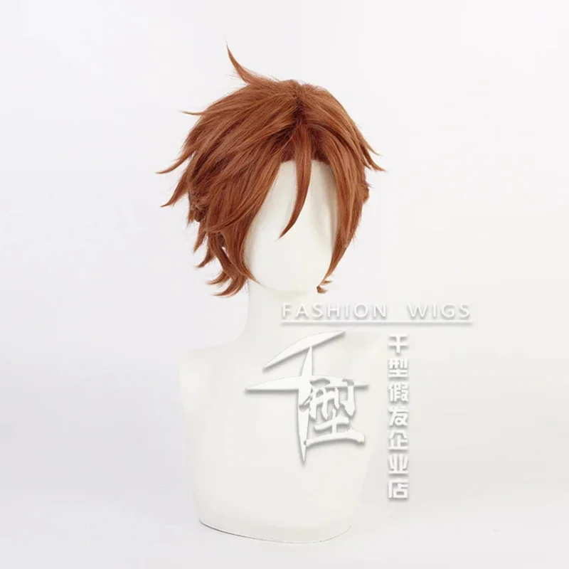 NewEnsemble Stars MaM Cosplay ES2 Double Face Yellowish-Brown Wig Headgear Heat Resistant Synthetic Party Wigs + Wig Cap2025