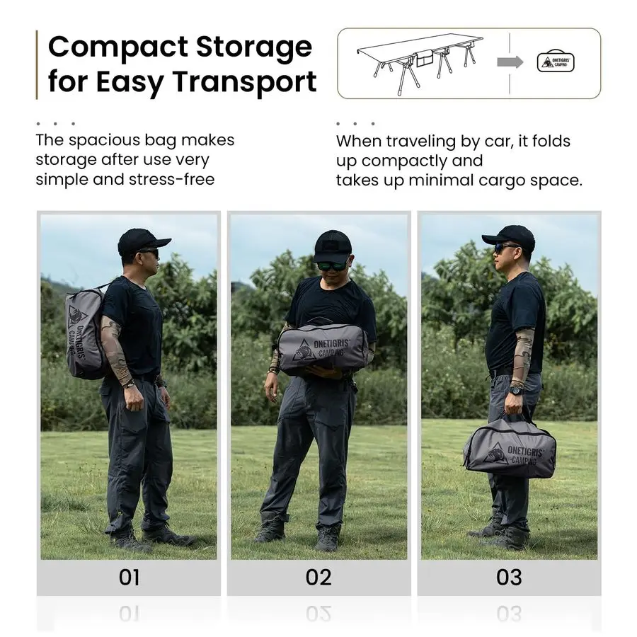 SUPRANUBIS Camping Cot, Height Adjustable with Cot Leg Extenders, Strong Support 330lbs, Lightweight Comfortable Folding Bed for