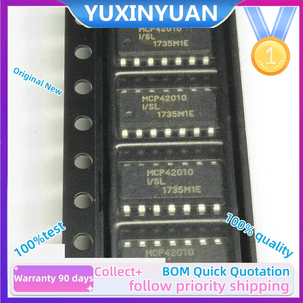 5PCs/Lot 100%Brand New Original  MCP42010-I/SL  SOP-14  MCP604  MCP42010 MCP4922 MCP6024 MCP3428 MCP3424  IC IN STOCK