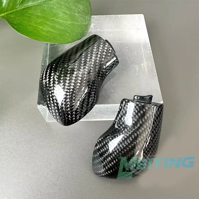 True carbon fiber modified gear head for Volkswagen Golf 7 GTI R Tiguan Passat B7 B8 CC R20, compared to Rocco, Jetta MK6