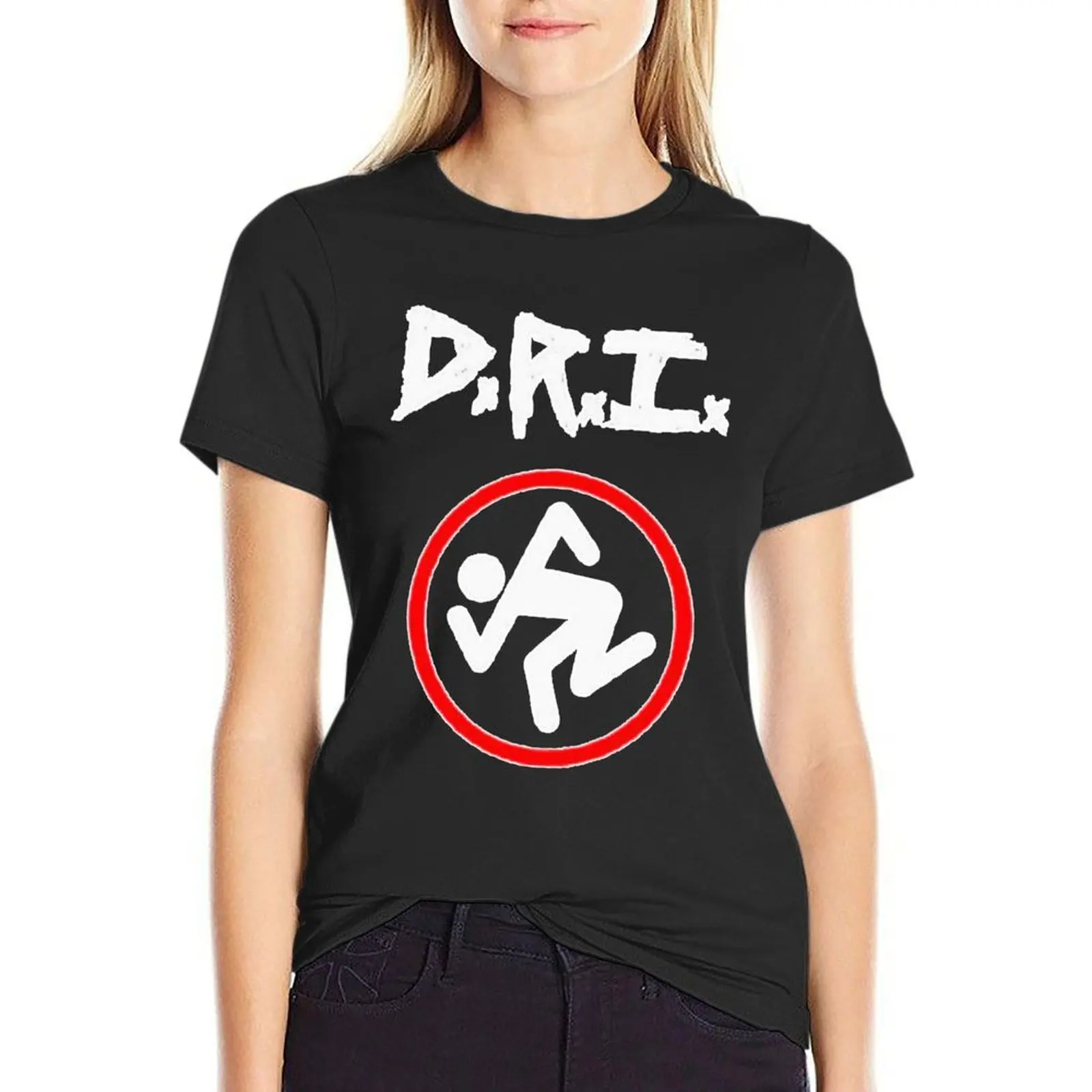 D.R.I. Band T-Shirt plus size tops funnys tops Women