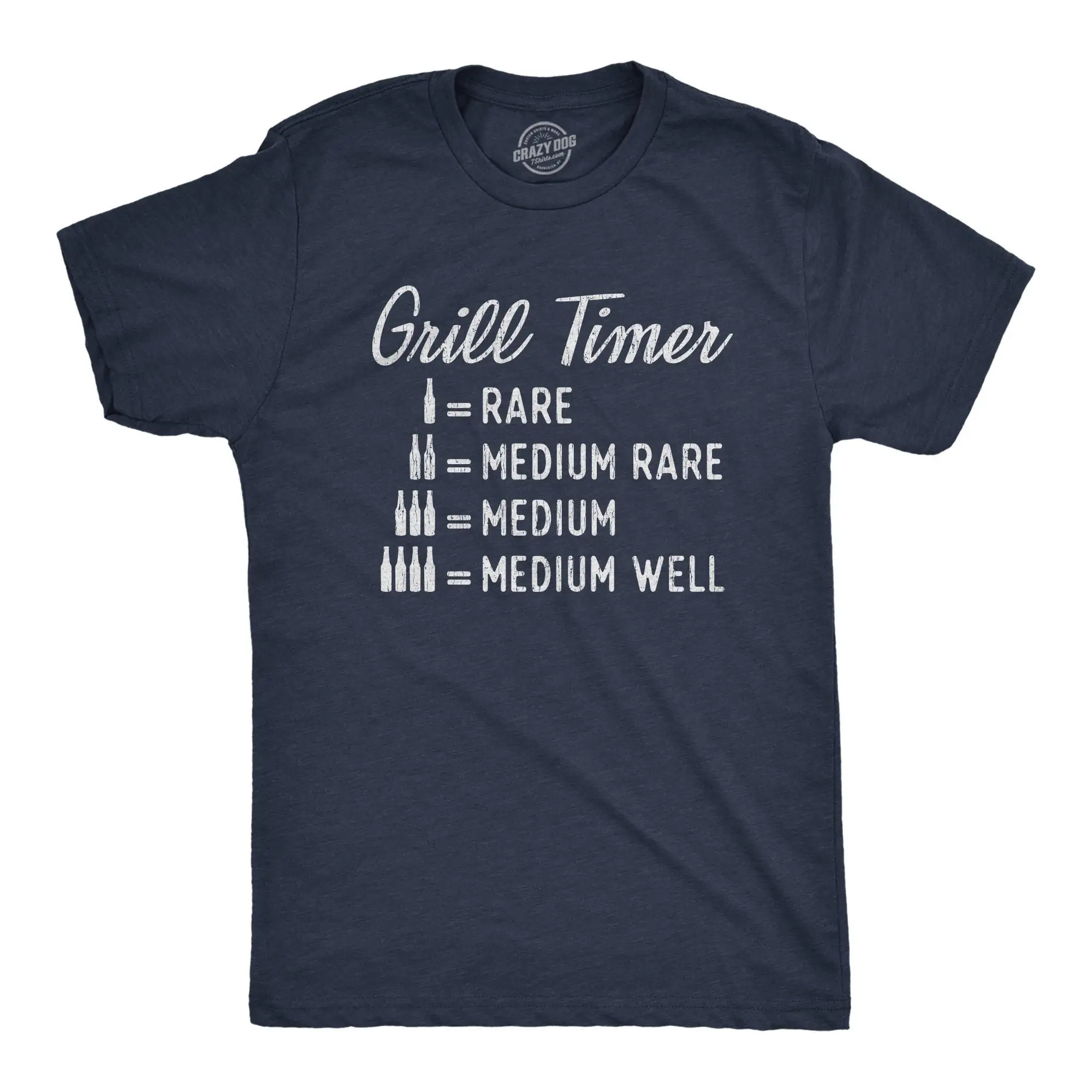 Grill Timer Beer T Shirt Bbq Barbecue Dad Cooking Funny For Fathers Day S