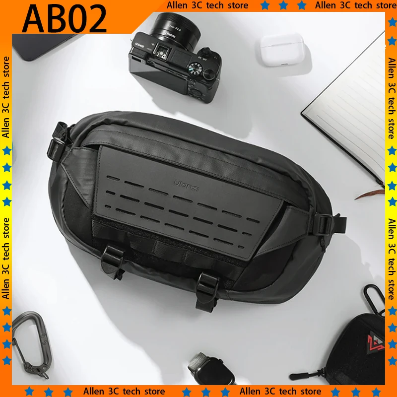 New Ulanzi AB02 Photography Bag Outdoor Sling Bag Body-Cross Chest Bag Custom Travel Bag for Phone Mirrorless Camera Tripod