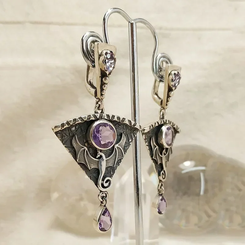 Vintage Drop Earrings Women Fashion Party Brincos Jewelry Wedding Statement Zircon Drop Earrings Accessories Mujer