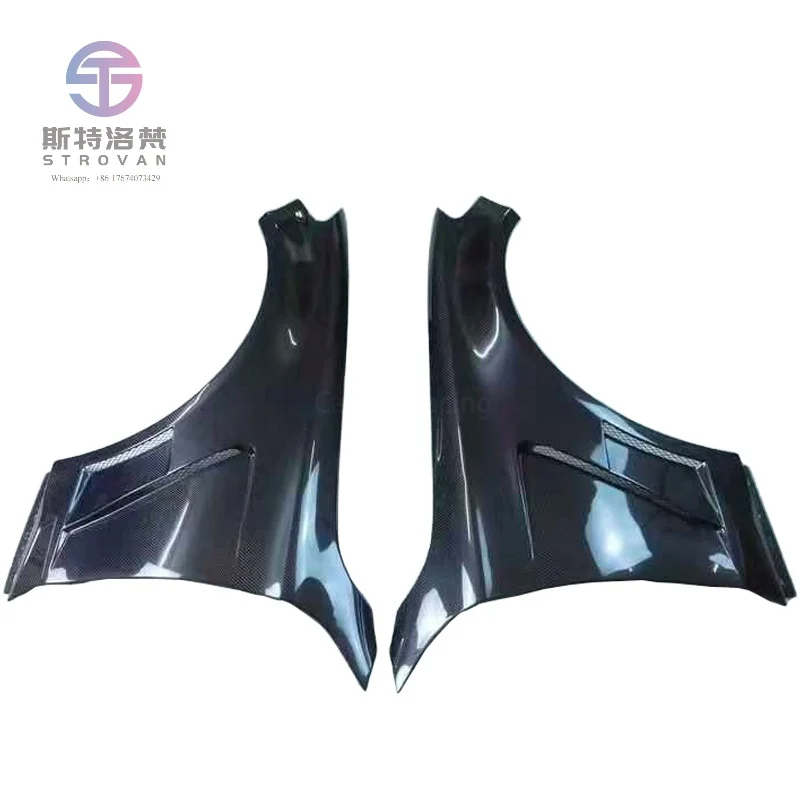 

Wet Carbon Fiber Sports Style Front Fenders Bodykit for Mercedes Benz C63 C63S W205 Sedan Cars Accessory