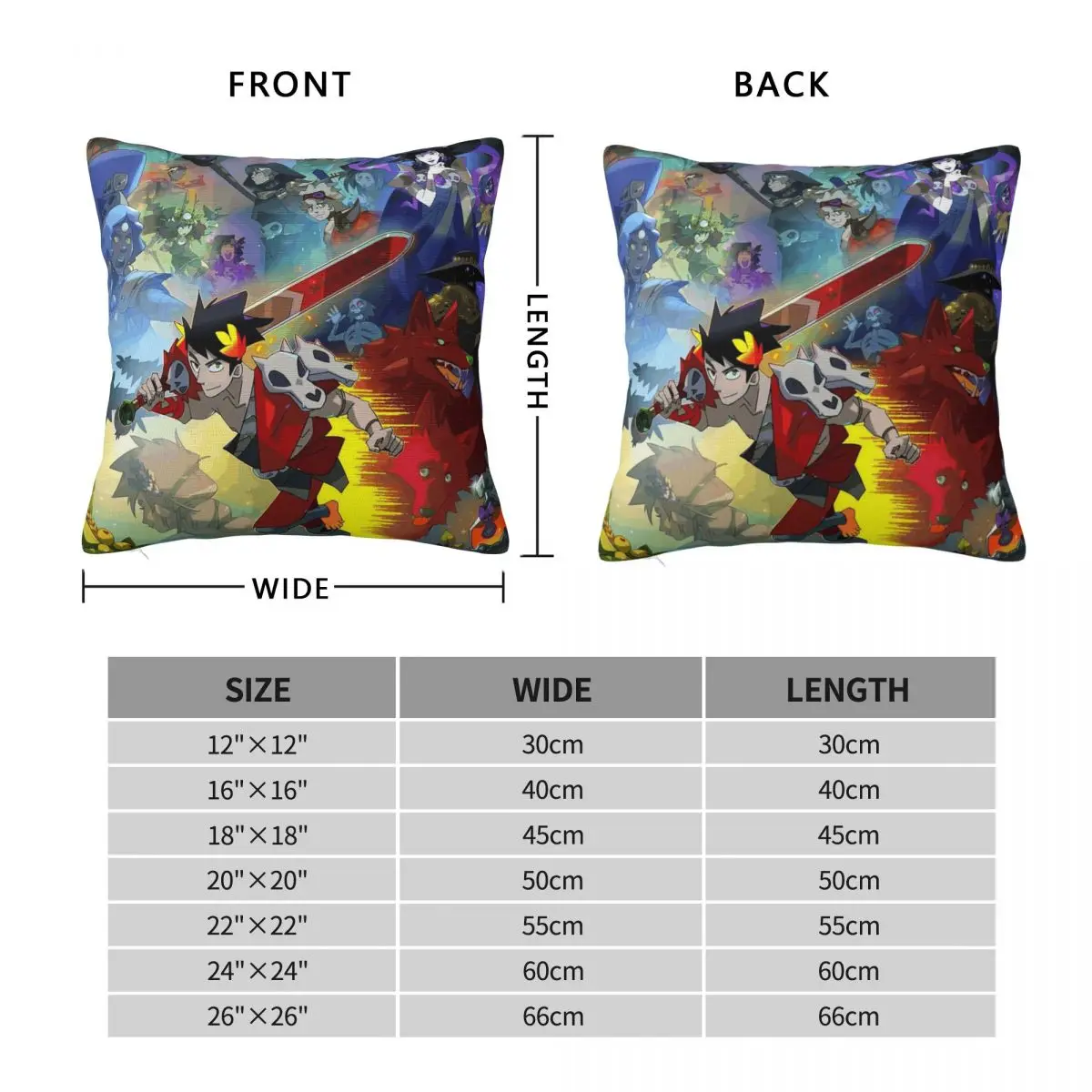 Role Playing Games Hades Square Pillowcase Cushion Cover Pillow Case Throw Pillow Cover for Home Bedroom Car