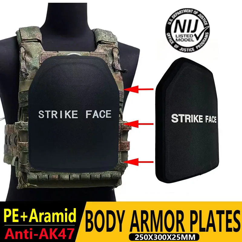 Defensive Shield PE+Aramid Plate 10X12inch protective tactical insertion board backpack deck defense shield self-defense