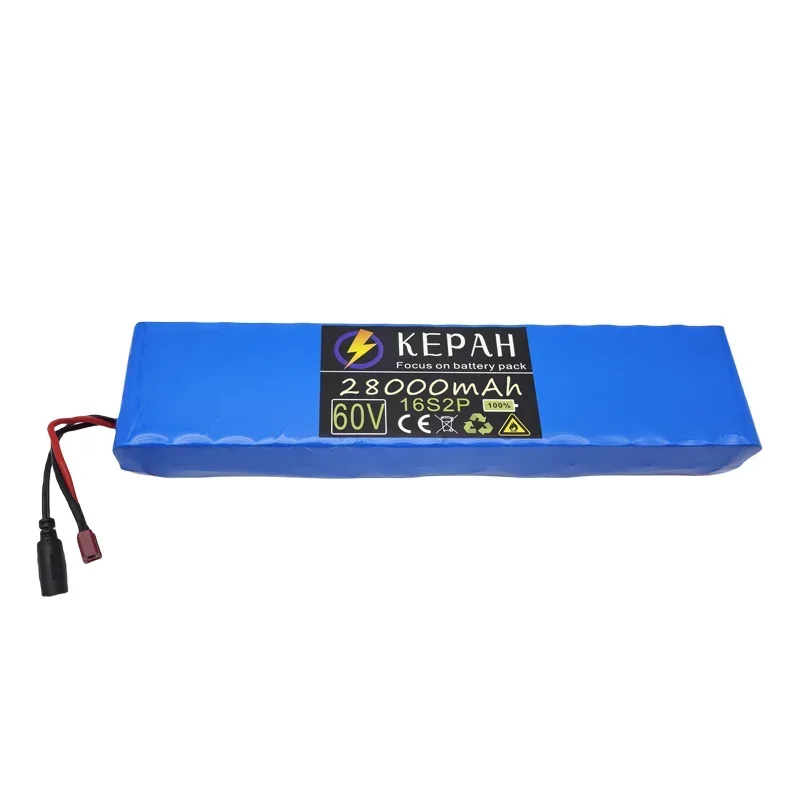 60V 16S2P 28000mAh 18650 Recharge Li-Ion able Battery PackSuitable for electric riding batteries 67.2V Charger