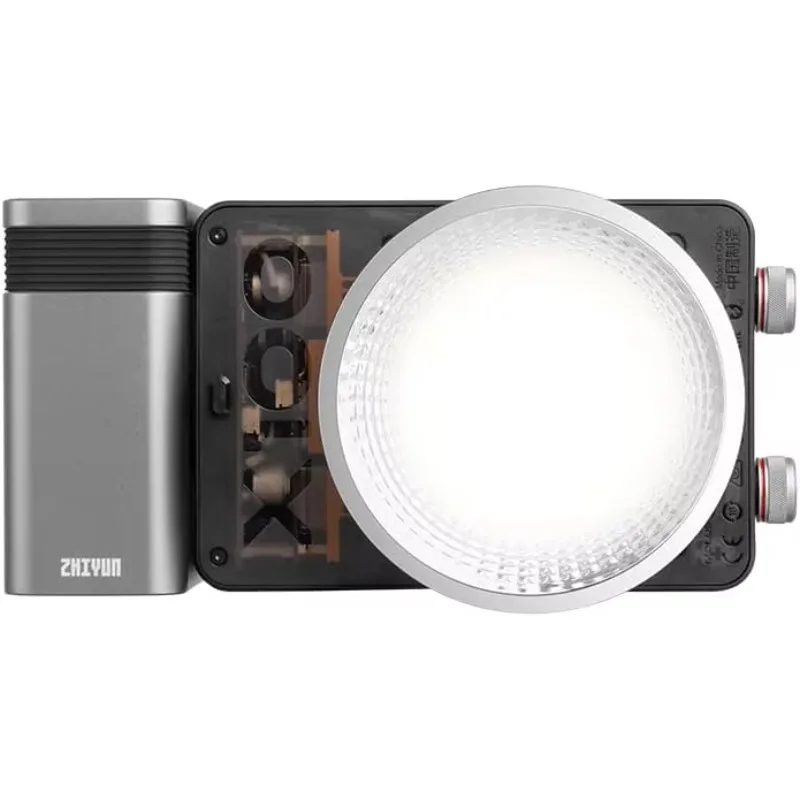 ZHIYUN MOLUS X100 LED Video Light,Portable 100W 2700K-6500K CRI 95+ TLCI 97+ with Bluetoot App Brightness Control