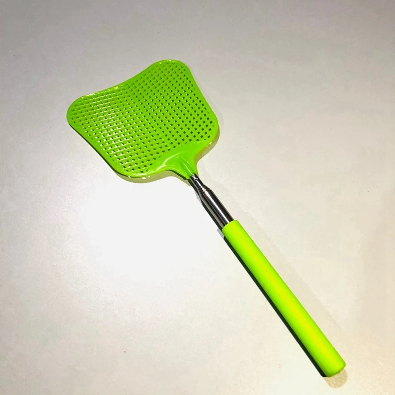 Telescopic Fly Swatters Durable Heavy Duty Flyswatter With Stainless Mosquito Repellent Tool Home Replacement Accessories Tools