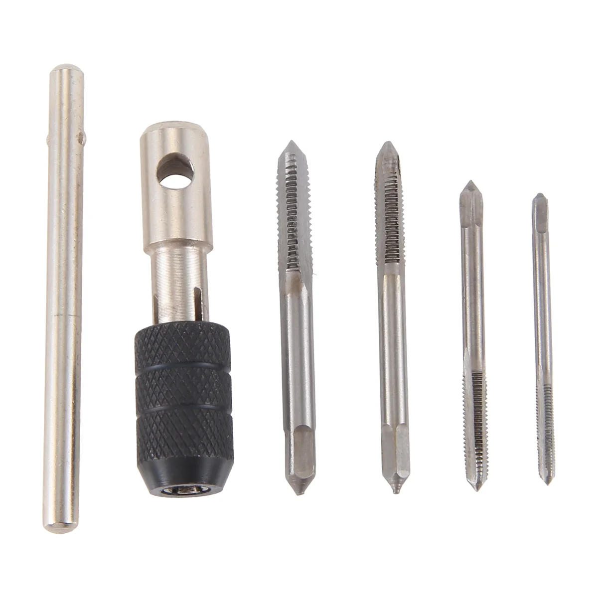 Trending Now 5pcs/Set T Type Machine Hand Screw Thread Taps Reamer M3/M4/M5/M6 Tap Set With Twist Drill Bits And Wrench