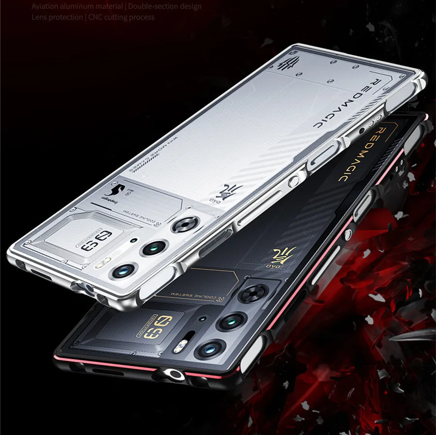 Redmagic 9s Pro Aluminum metal bumper Frame Slim Cover phone case For Nubia Redmagic 9 Red magic 9s pro+