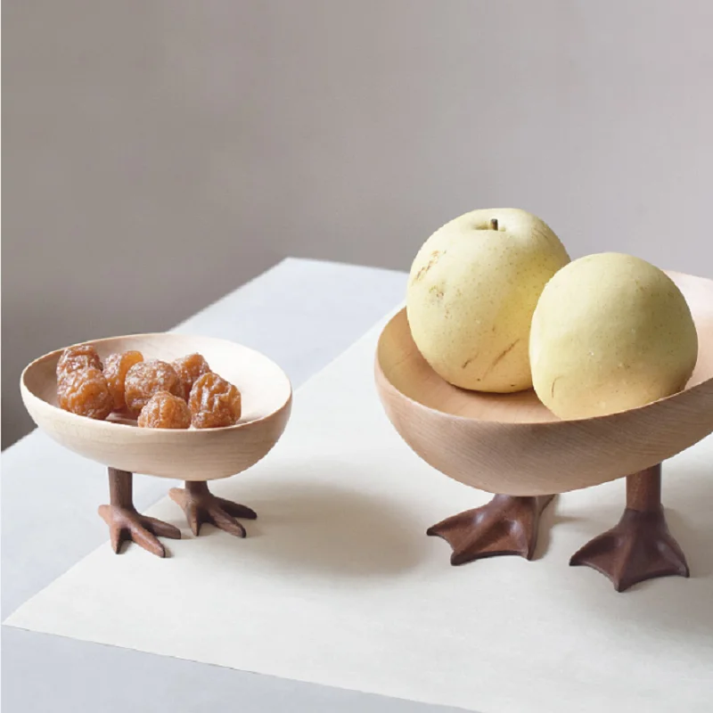 Walking Egg High Foot Tray Living Room Dry Fruit Snack Candy Tray Creativity J Household Goods Decoration