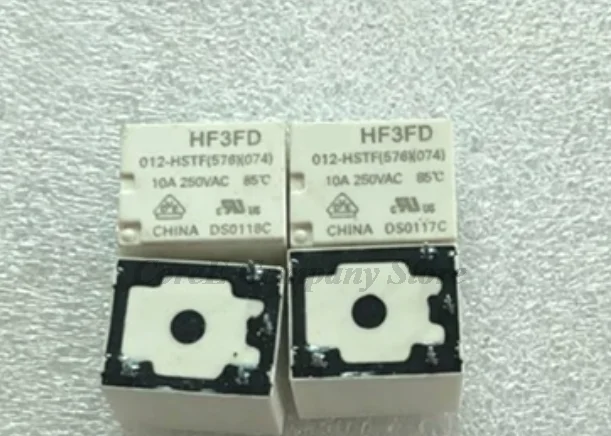 1/5PCS HF3FD 024-012-HSTF12V Relay 4PinsCoree Good Fast Free