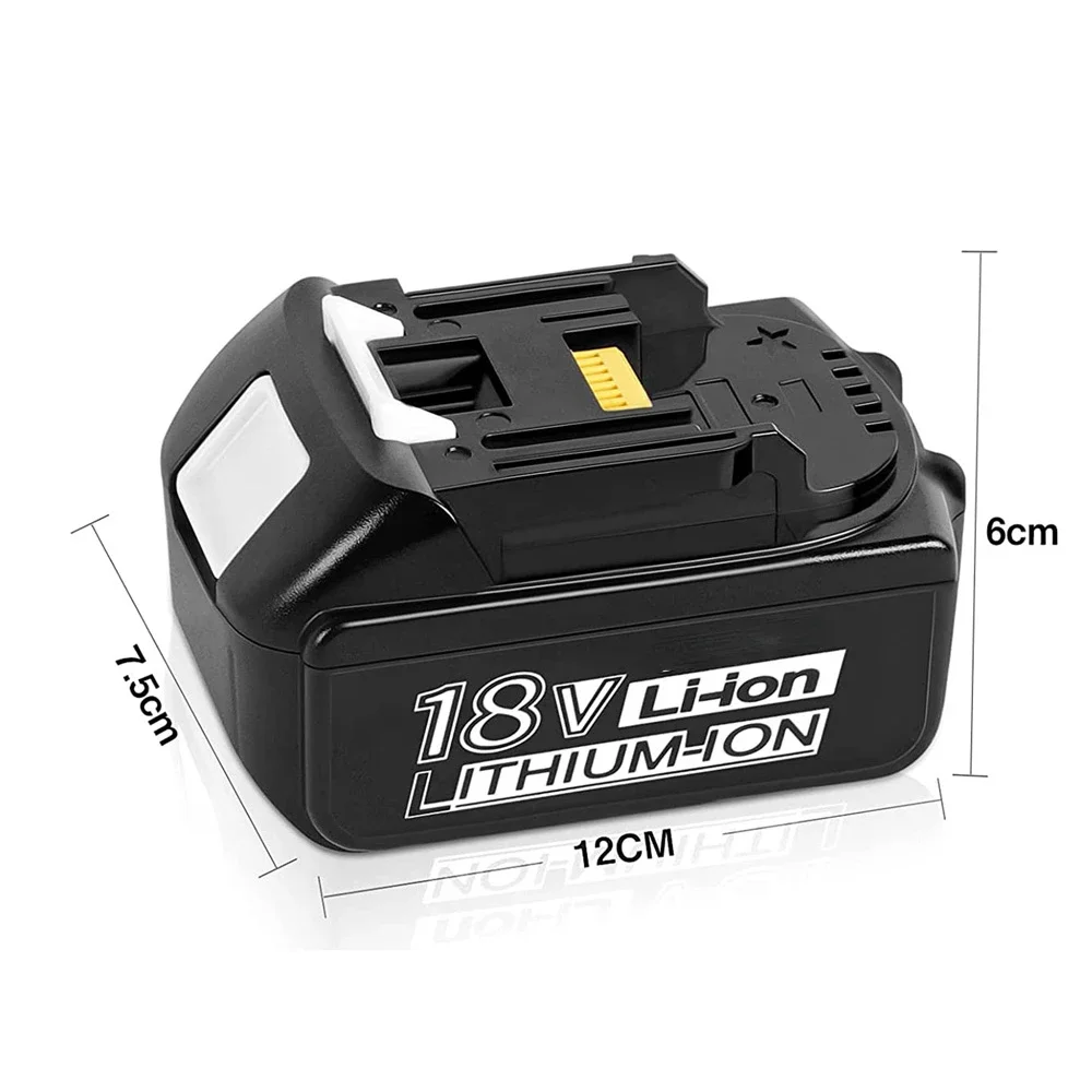 Imagem -03 - Bateria Recarregável para Ferramentas sem Fio Substituição de Íon de Lítio 100 Compatível para Makita Lxt Bl1860b Bl1860 Bl1850 Dhp482 18v