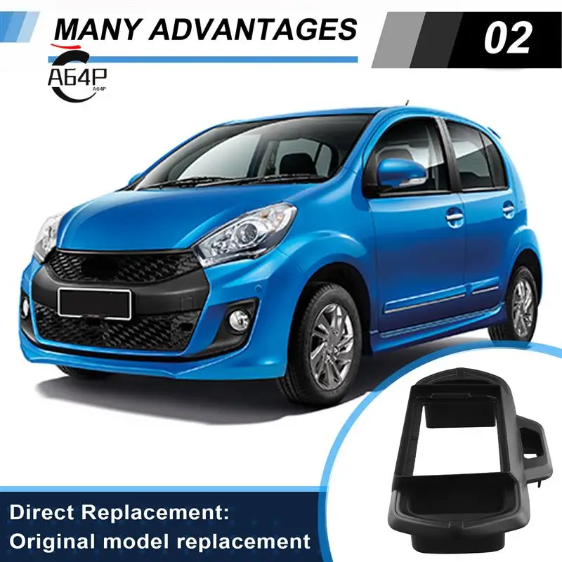 

A64P-9 Inch Car Frame Fascia Adapter Decoder Android Radio Dash Fitting Panel Kit For Toyota Passo Perodua Myvi 2016
