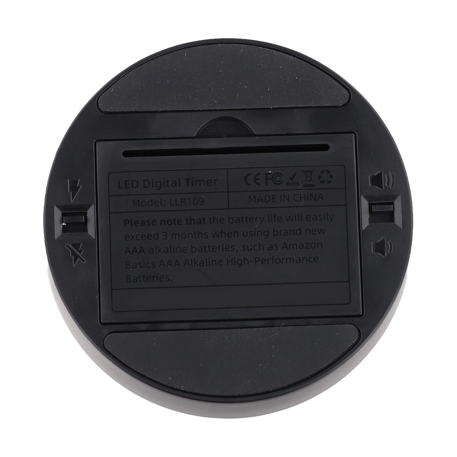 LED Timer with Magnetic Backing and Transparent LCD Screen Designed for Cooking Baking Study and Office Time Management