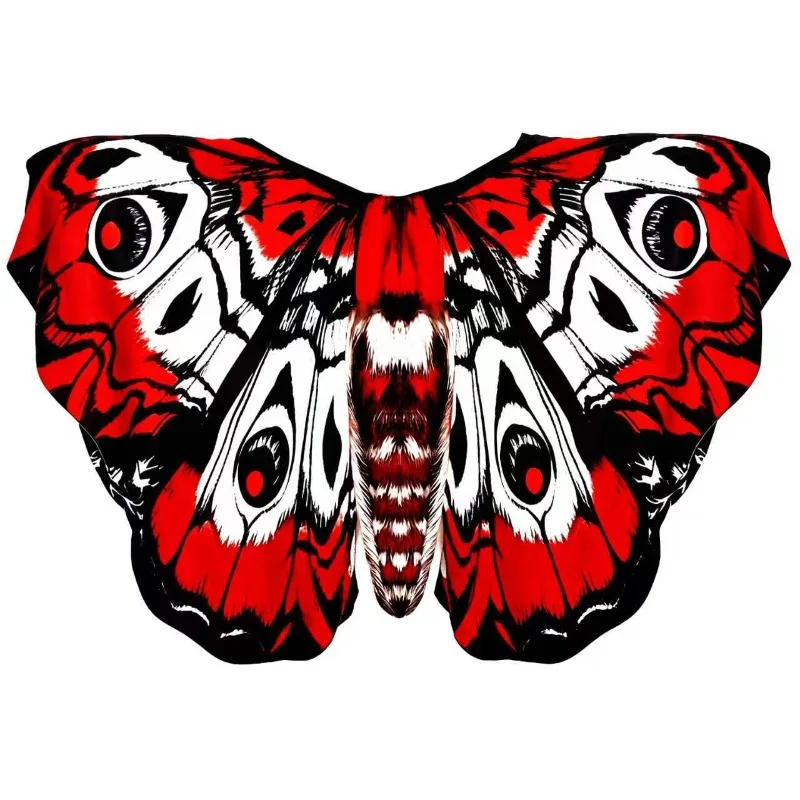 2026 New Cross Border Halloween Butterfly Jumpsuit Party Cosplay Costume Butterfly Wing Cape Decor Set For Halloween Dress Up