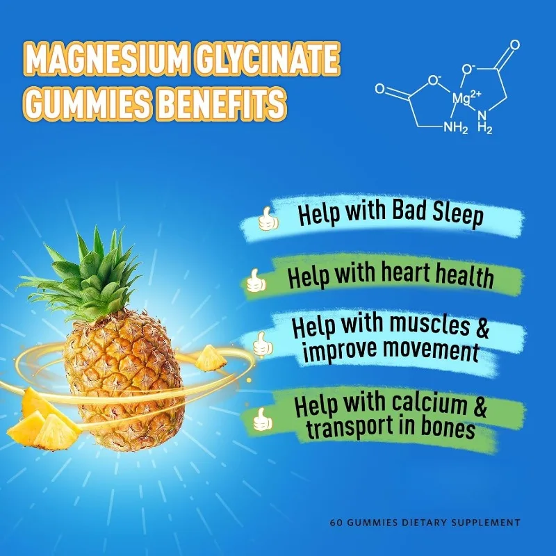 3g glycine gummies, containing 60 pieces of vitamin B6 gummies